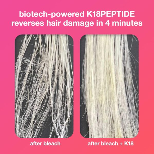 K18 Leave-In Molecular Hair Mask, Repairs Dry or Damaged Hair, Reverse Hair Damage from Bleach, Color, Chemical Services & Heat - Image 3